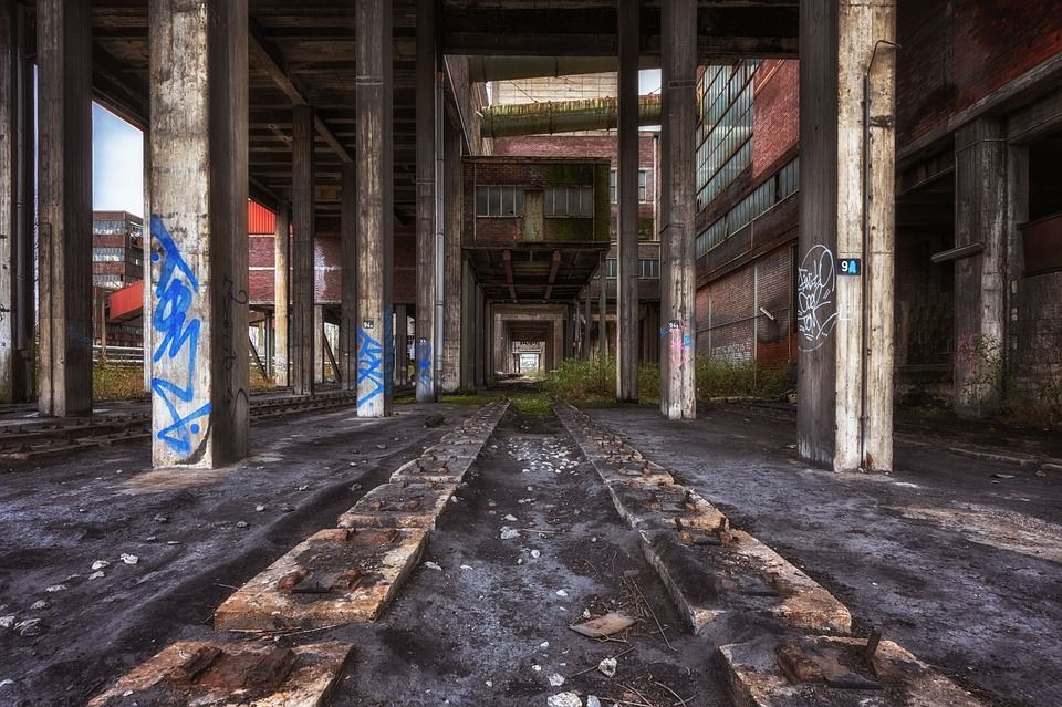 工厂, 地形, 建筑学, Pforphoto, 老的, 行业, 已到期