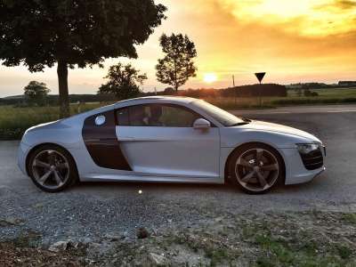 奥迪 跑车 汽车 车 R8 V10 路 景观