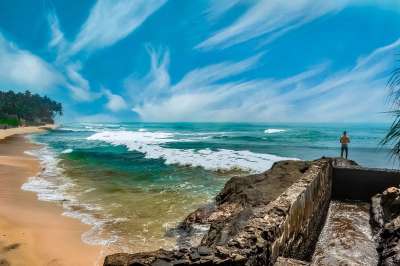 海滩 海 海洋 天空 旅行 水 夏天 沙 自然 假期 日落