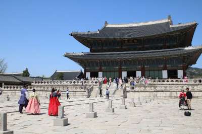 宫 旅行 大韩民国 韩国 汉城 景福宫 传统 旅游 人 景福宫