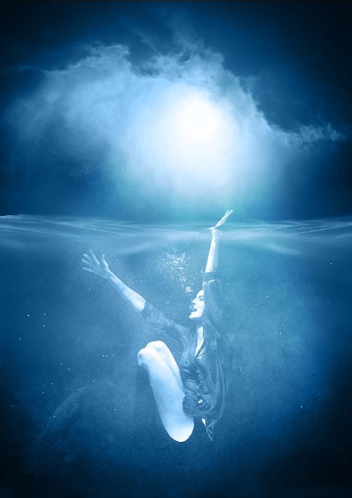 女士 水 女性 海 自然 情绪 游泳 年轻女子 淹 水下
