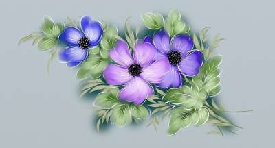 花朵 向量 插图 画画 明信片 紫丁香 背景 设计 自然