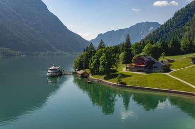 湖 自然 船 房子 旅行 勘探 户外 山 蒂罗尔 森林