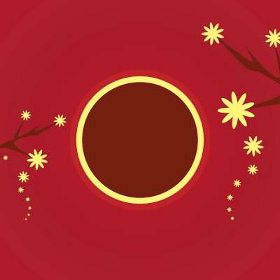母亲节快乐 圆形的框架 复古的模板 广告Copyspace 空的空间
