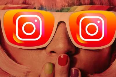 Instagram 徽标 抖音 提克托克 蒂克托克 女孩 眼镜