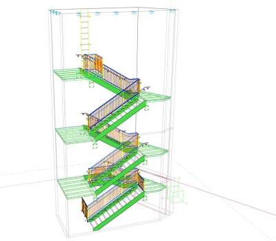 楼梯 楼梯间 结构 蓝图 3D 建造 房子 设计 布局 计划