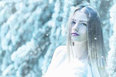 肖像 冬天 寒冷的 雪 女子 美丽 妇女 人 脸