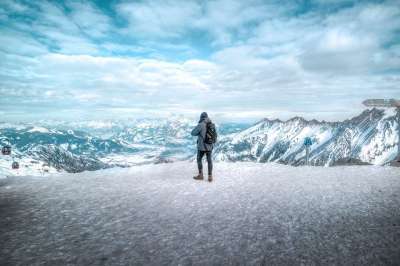 远足 山 冬天 最佳 特普福特 Kitzsteinhorn 卡普伦