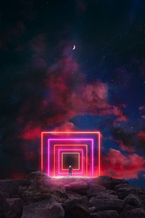 光 氖 照相馆 极好的 背景 天空 人类 Iphone壁纸