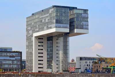 科隆 起重机房 莱茵河 观光 建造 德国 塔 地标 城市 流动