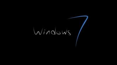 Windows 7的 微软 背景 墙纸 黑色的 屏幕