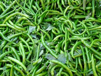 辣椒 锋利的 蔬菜 市场 市场摊位 绿色辣椒 辣椒辣椒 茄属植物