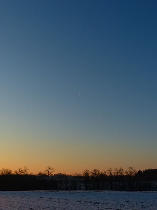 景观 冬天 彗星 尾巴 流星 陨石
