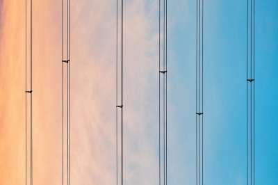 电线 日落 天空 线 坡度 丰富多彩的 图案 黄昏 极简主义