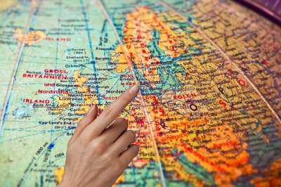 地图 地球 世界 计划 显示 手指 手 假期 去旅行 目标