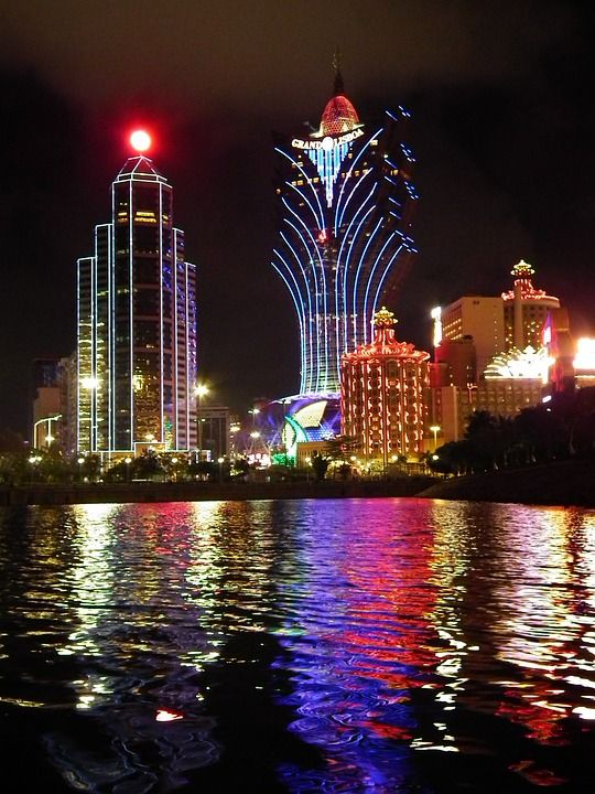 澳门 赌场 在晚上 在晚上的城市 新葡京 澳门 澳门 澳门 澳门