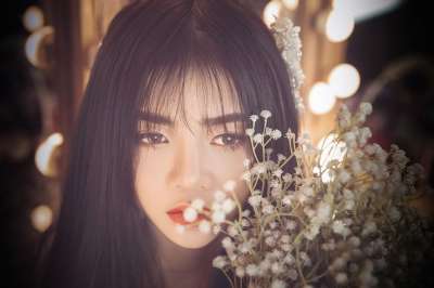 美丽的 女士 女孩 脸 肖像 年轻 特写 桌面 时尚 模型