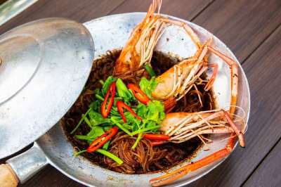 虾 面条 盘子 食物 一顿饭 晚餐 午餐 蔬菜 健康 营养
