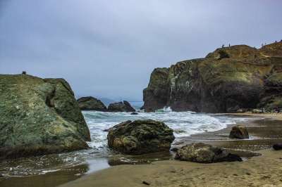 岩石 金门大桥 桥 海 海洋 海岸 水 支撑 景观 山 金的