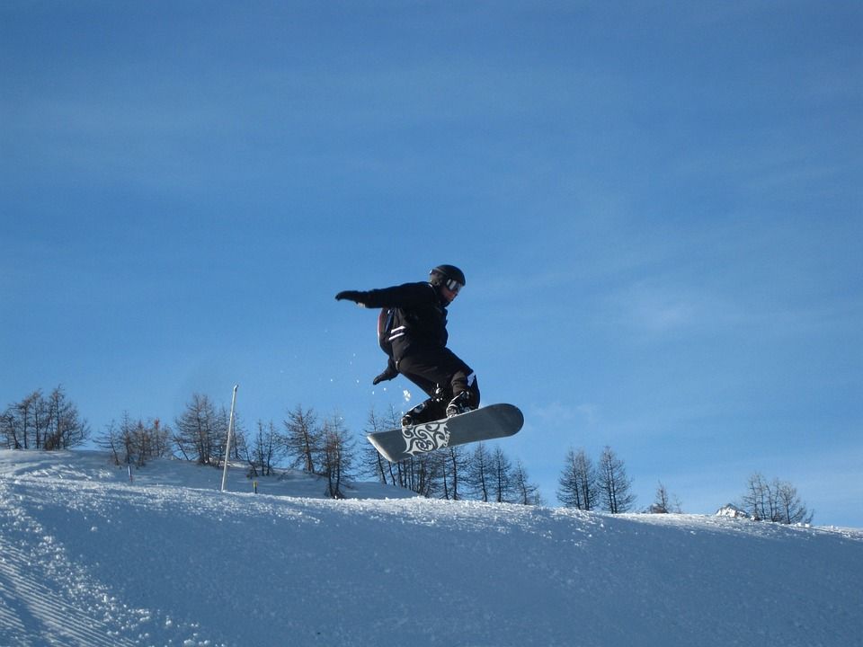 滑雪板, 跳, 雪, 塔, 免费乘车, 体育, 冬天, 山