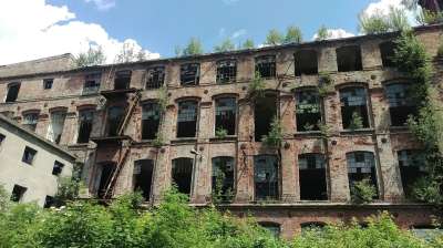 历史建筑物的神父的磨 罗兹 废墟 老工厂 被遗弃 古老建筑 老