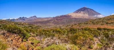 泰德国家公园 全景 火山 自然 景观 火山口 山 夏天 岩石