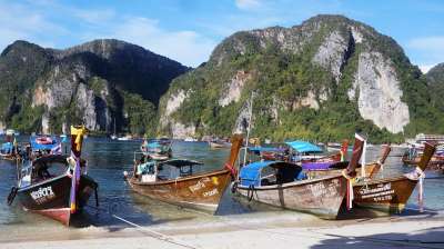 船 海 海滨 泰国 钓鱼 反对 天际线 旅行 风景不错 帆船
