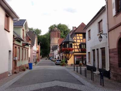 Reichshoffen 法国 镇 建筑物 结构 街道 人行道