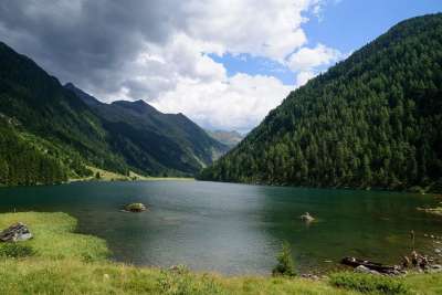山 湖 景观 水 森林 天堂 自然 阿尔卑斯山 奥地利 云