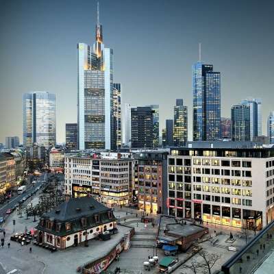 德国 河畔法兰克福 法兰克福 城市 结构 城市景观 建造 镇