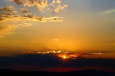 日落 成色 云景 太阳 阳光 孙梁 云 天空 地平线 自然