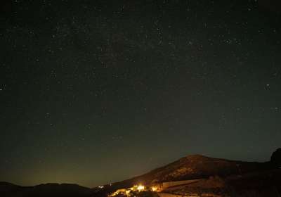 星星 天空 山 夜晚 景观 自然 夜空 繁星点点 天堂 宇宙