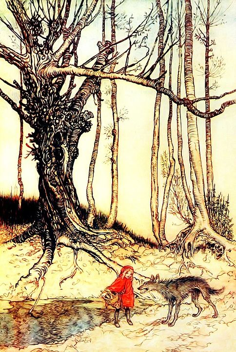 童话 童话故事 着迷了 幻想 书籍插图 优质的 阿瑟·拉克汉姆