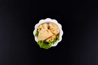 火锅 福袋 蛋卷 黑底 食物 美食 新年 辣椒 鱼子