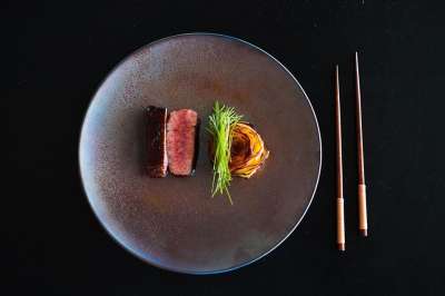 牛扒 肉 盘子 美食家 平躺