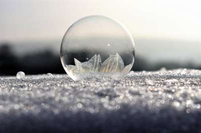 肥皂泡 冻结 霜 冷冻肥皂泡 冰晶 冬天 寒冷的 雪 子弹