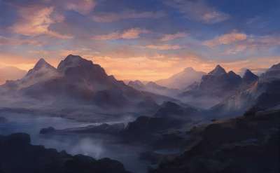 山 景观 背景