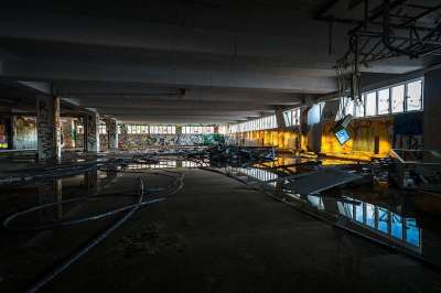 城市的 仓库 工厂 建造 工业的 行业 结构体 空间 墙 空的
