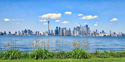 多伦多 城市 景观 全景图 建筑学 视图 水 城市的全景图 建筑