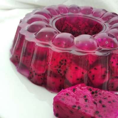 龙水果 布丁 果冻 明胶 点心 糖果 食物 吃 食物摄影 健康