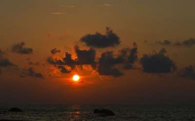 日落 前夕 天堂 自然 景观 黄昏 情绪 余辉 浪漫的 海