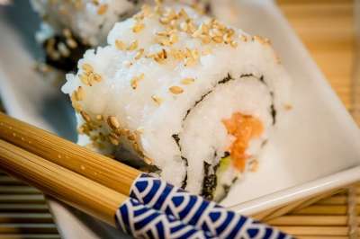 白饭 食物 寿司 竹子 行家 传统的 日本 一顿饭 异国情调