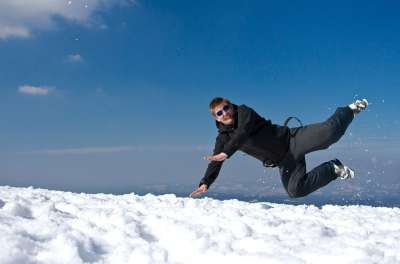 山 自然 雪 斯洛伐克 滑雪 坠落 天 男人