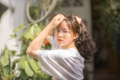 女孩 女性 阳光 日落