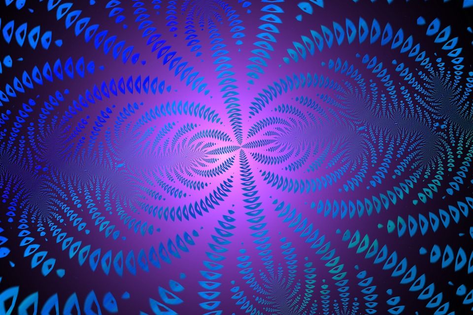 背景, 画笔, 粒子, 波浪, 线, 多彩多姿的, 染, 圆圈, 圆, 分形