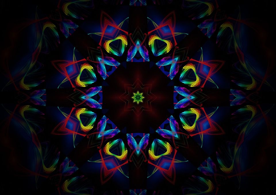 艺术, 模型, 设计, 墙纸, 语境, 玫瑰花结, 花环, 曼荼罗, 装饰风格