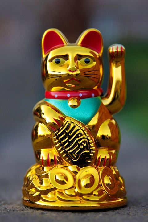 招财猫, 挥手的猫, 挥手, 幸运符, 日本人, 猫, 数字, 亚洲人, 装饰