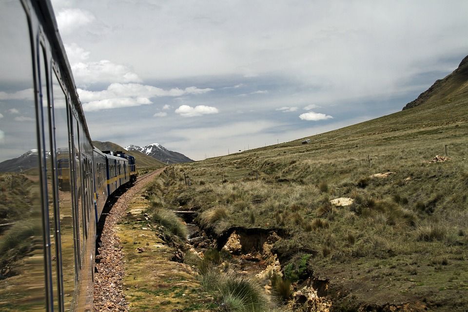 火车, 探险家, 安第斯山脉, 秘鲁, 高原, 旅行, 南, 美国