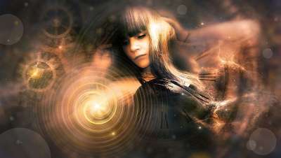 幻想 女孩 光 神秘主义 作曲 超现实的 女士 神秘 美丽的