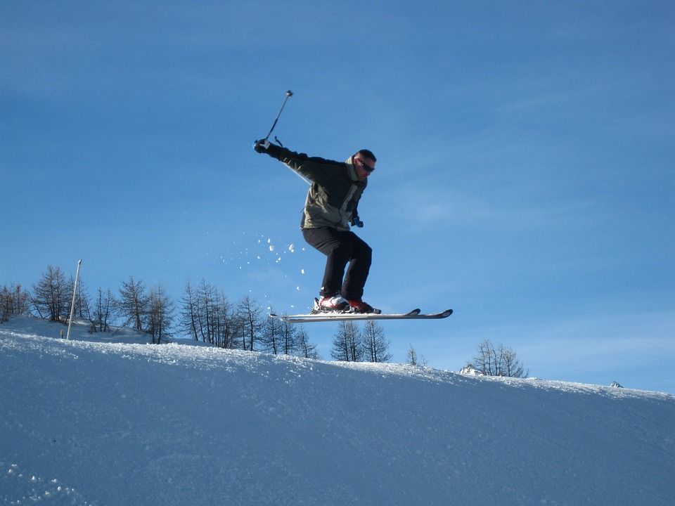 滑雪, 跳, 雪, 塔, 免费乘车, 体育, 冬天, 山